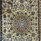 Orientteppich handgeknüpft 217x129 cm Nain mit Seide