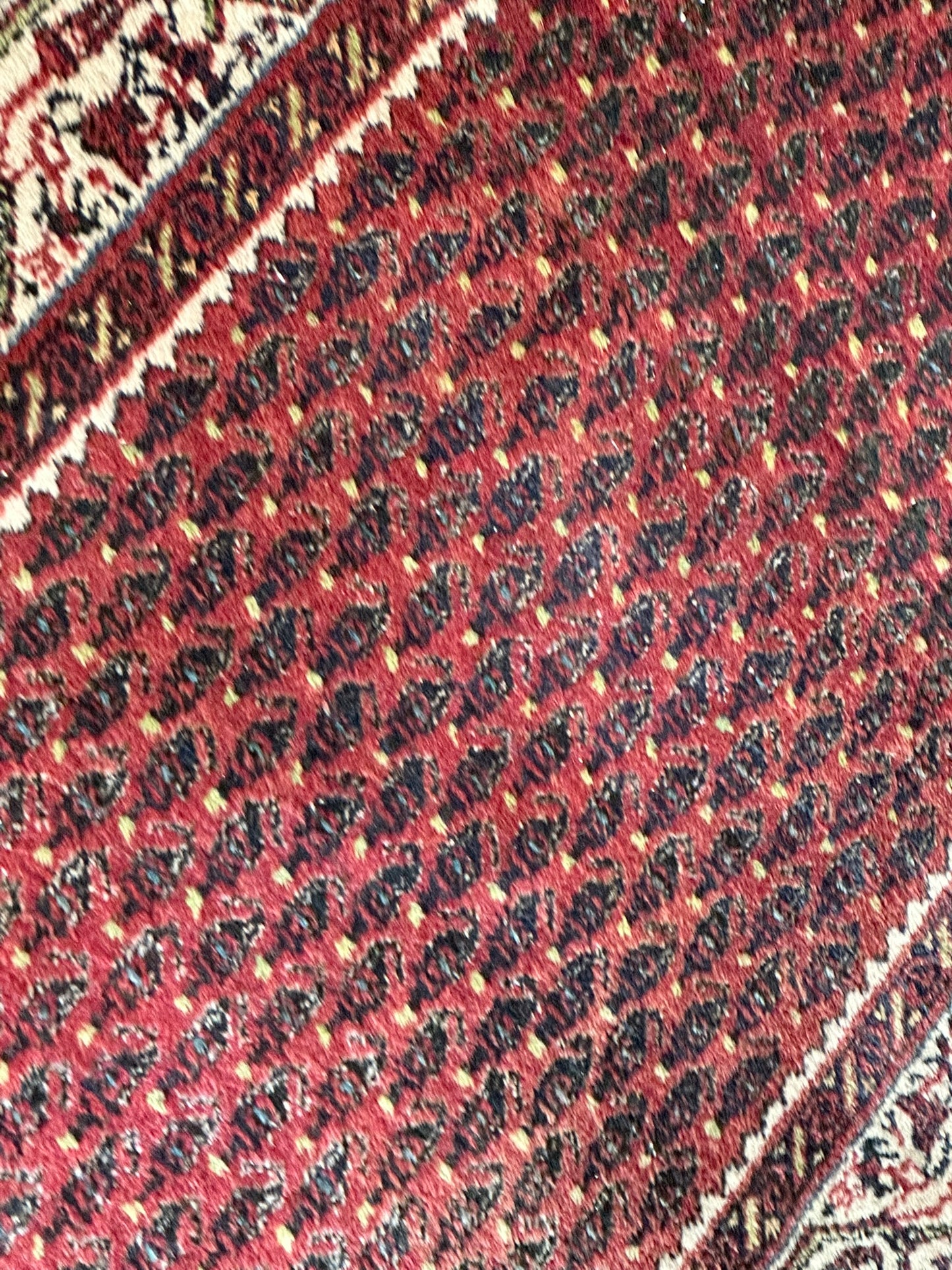 Orientteppich handgeknüpft Hamadan Läufer 250x80 cm