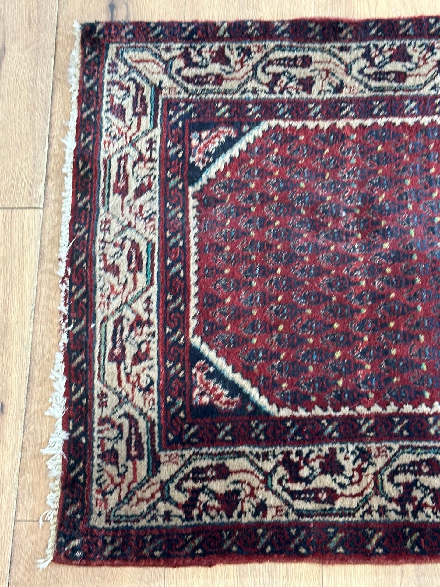 Orientteppich handgeknüpft Hamadan Läufer 250x80 cm