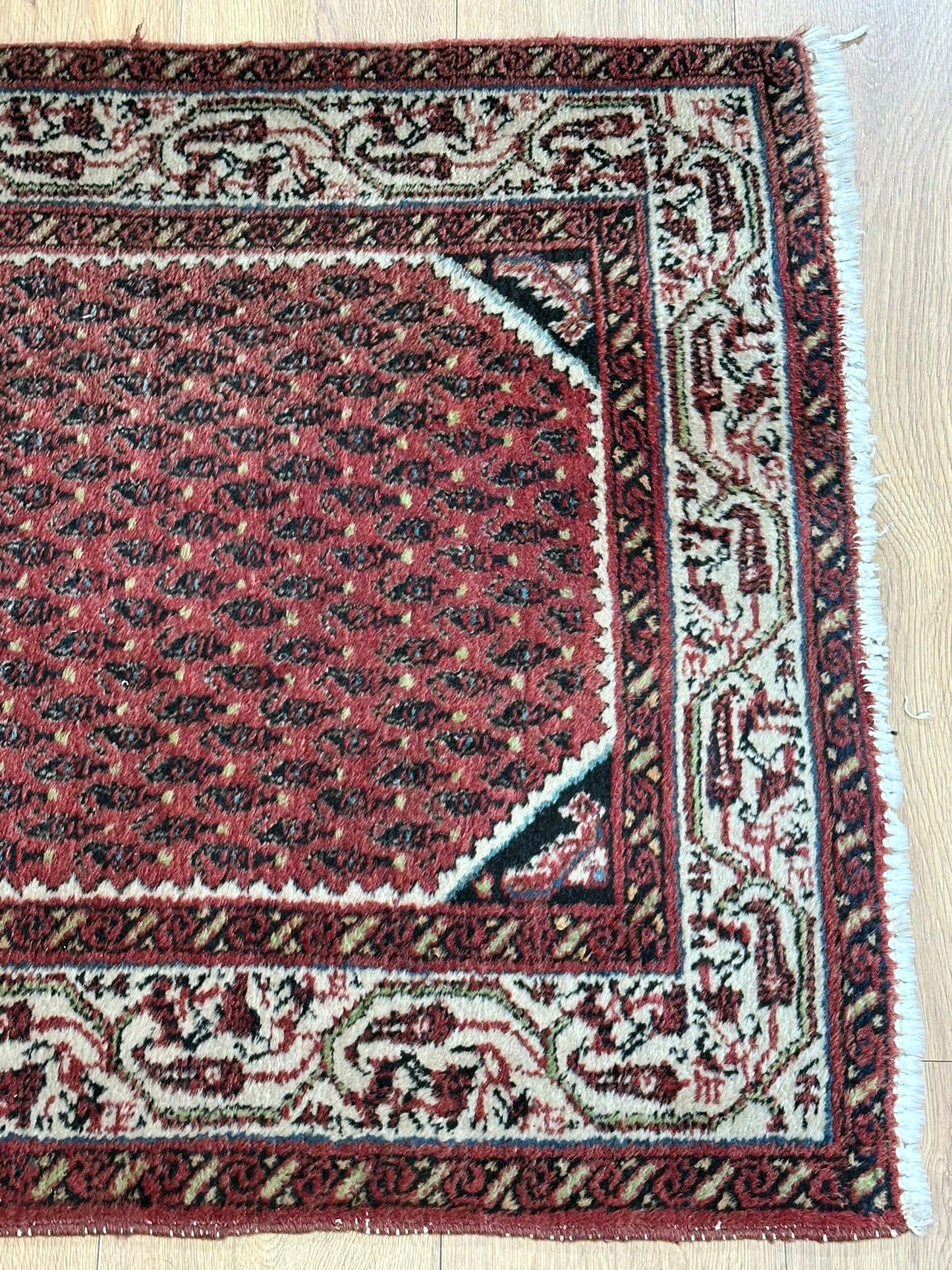 Orientteppich handgeknüpft Hamadan Läufer 250x80 cm