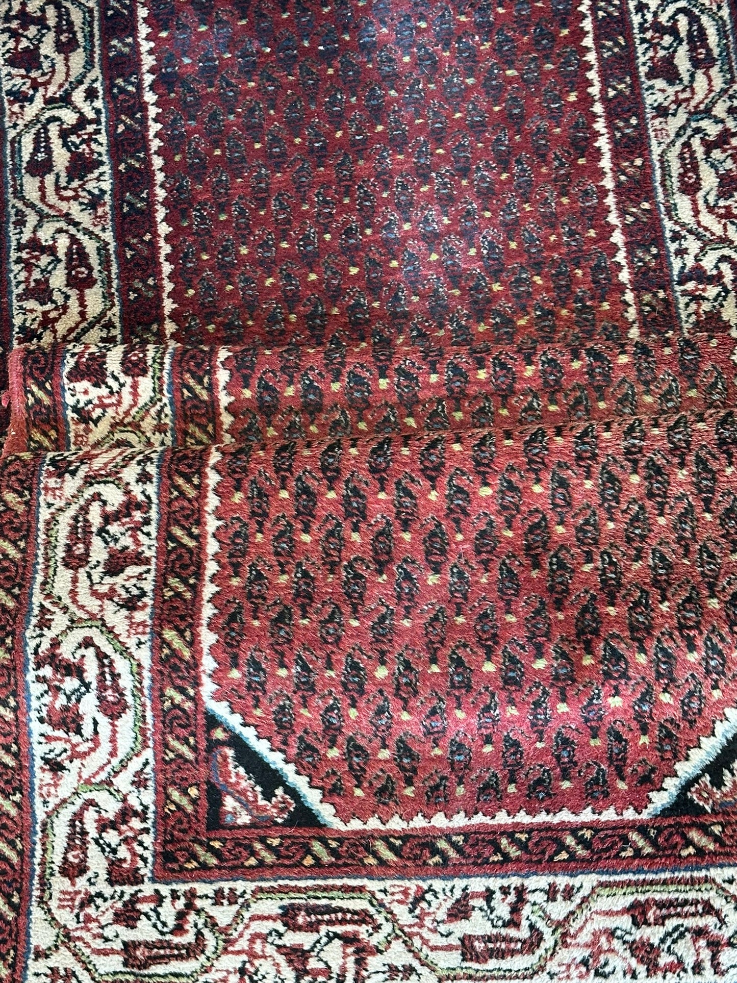 Orientteppich handgeknüpft Hamadan Läufer 250x80 cm
