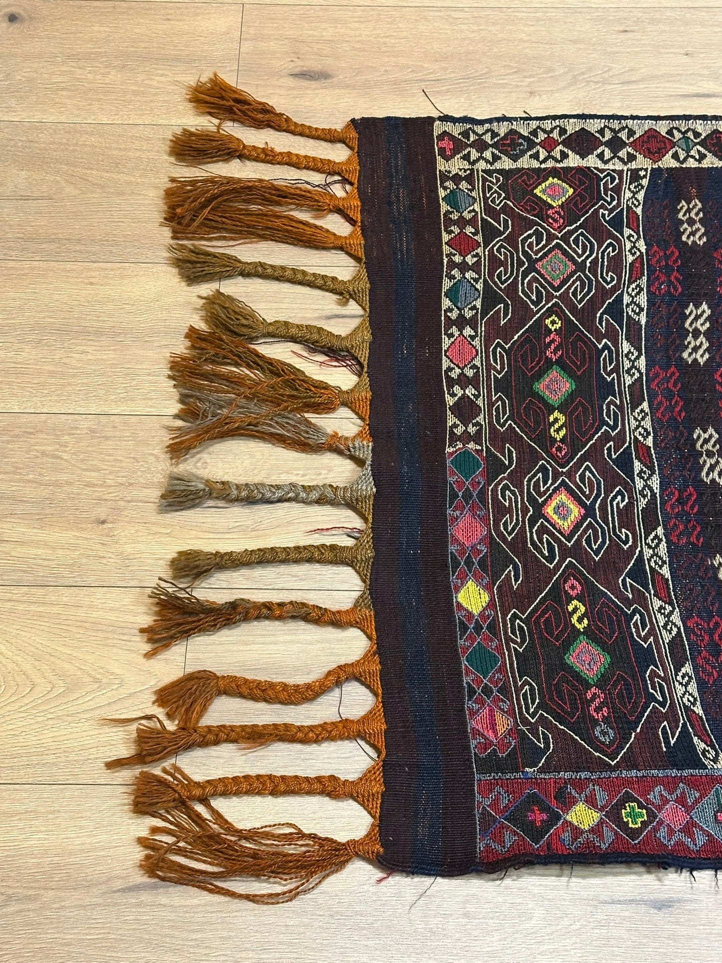 Orientteppich handgeknüpft Kelim 218x90 cm