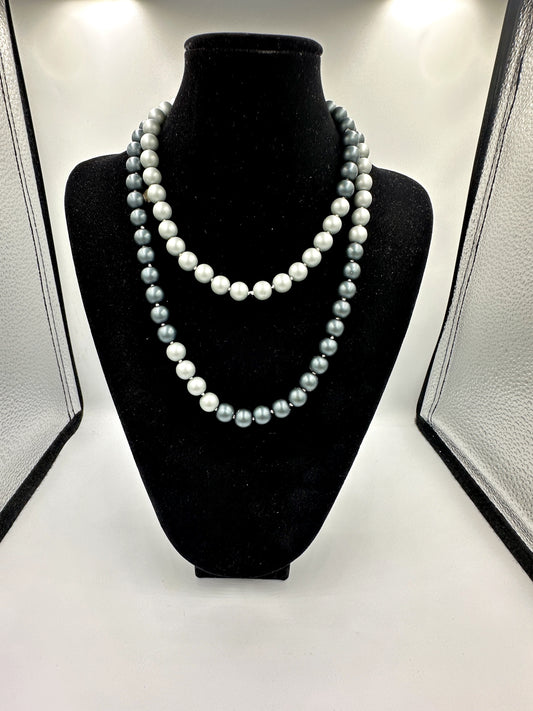 Lange Perlenkette Modeschmuck (S.Oliver)