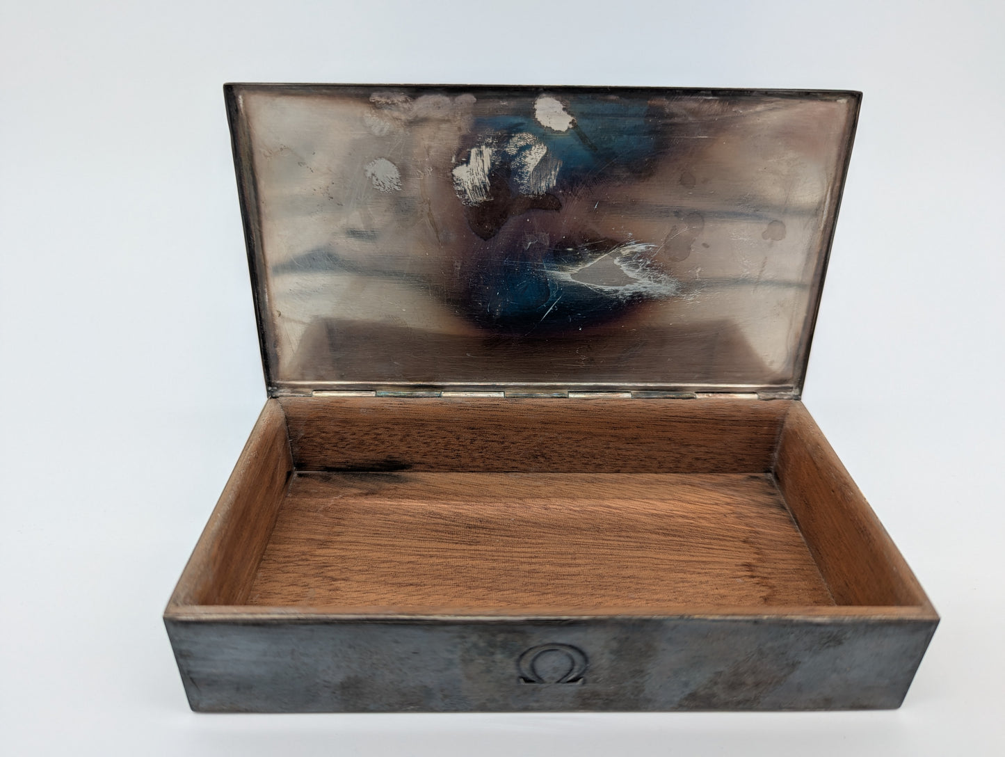 Omega Sterling Silber 925er Uhren Schatulle Box