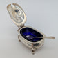 Dreiteiliges Sterling Silber 925er Condiment Set Salz Pfeffer