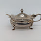 Dreiteiliges Sterling Silber 925er Condiment Set Salz Pfeffer