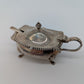 Dreiteiliges Sterling Silber 925er Condiment Set Salz Pfeffer