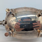 Dreiteiliges Sterling Silber 925er Condiment Set Salz Pfeffer