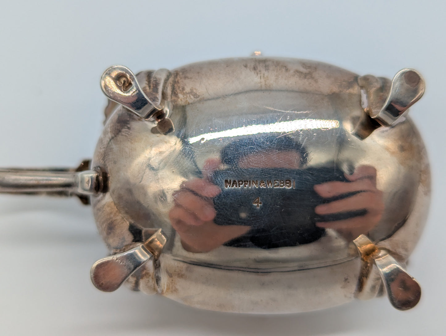 Dreiteiliges Sterling Silber 925er Condiment Set Salz Pfeffer