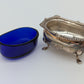 Dreiteiliges Sterling Silber 925er Condiment Set Salz Pfeffer