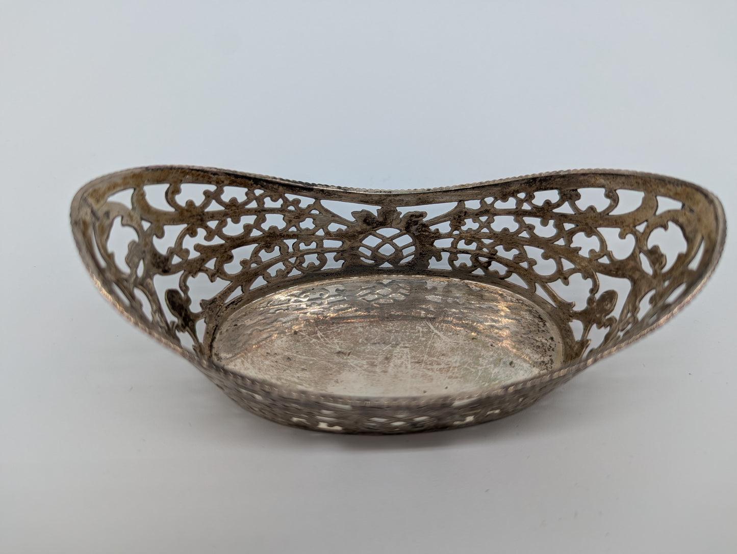 Schale 800er SIlber Deutsche Meistermarke Halbmond Krone