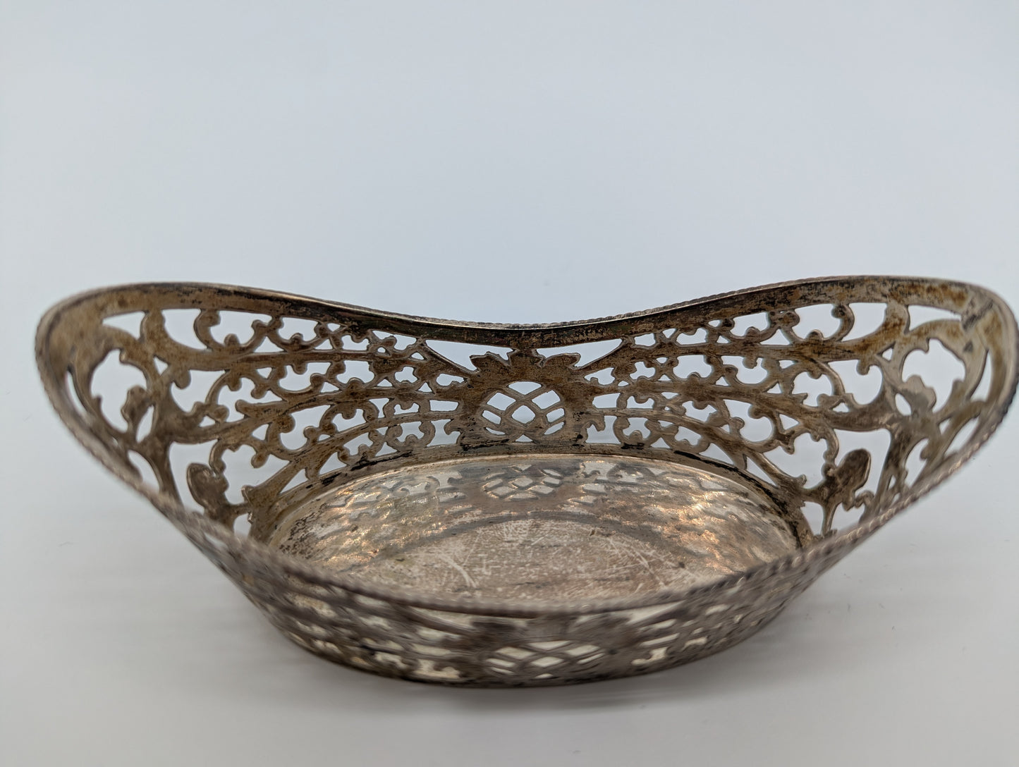 Schale 800er SIlber Deutsche Meistermarke Halbmond Krone