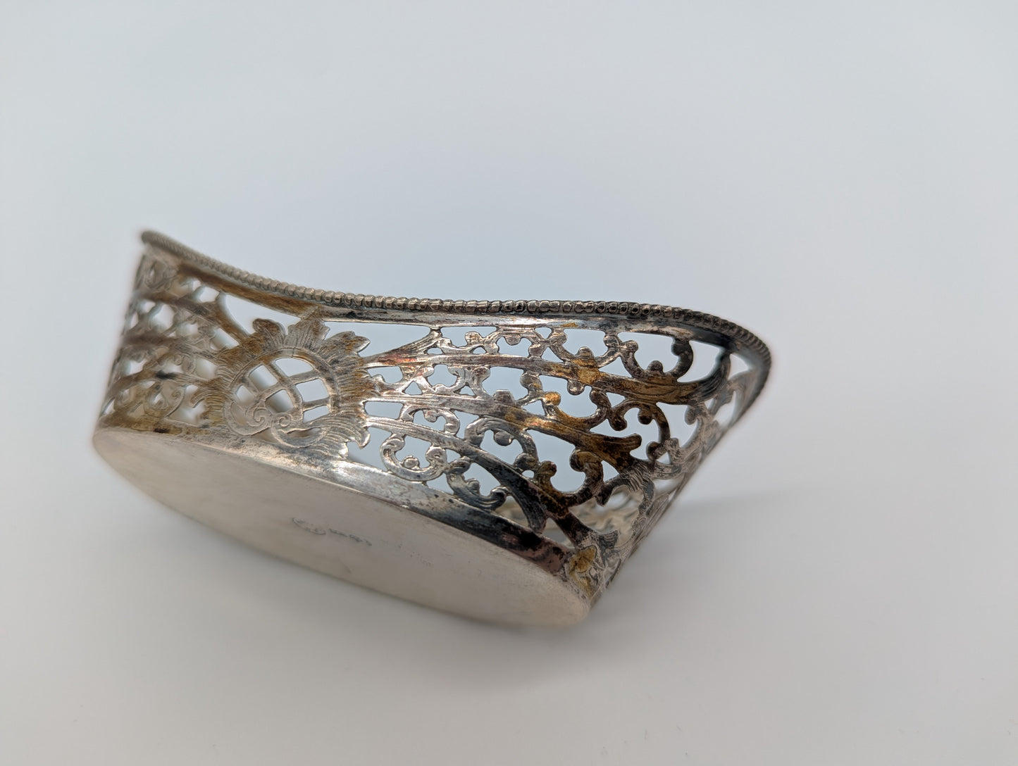 Schale 800er SIlber Deutsche Meistermarke Halbmond Krone