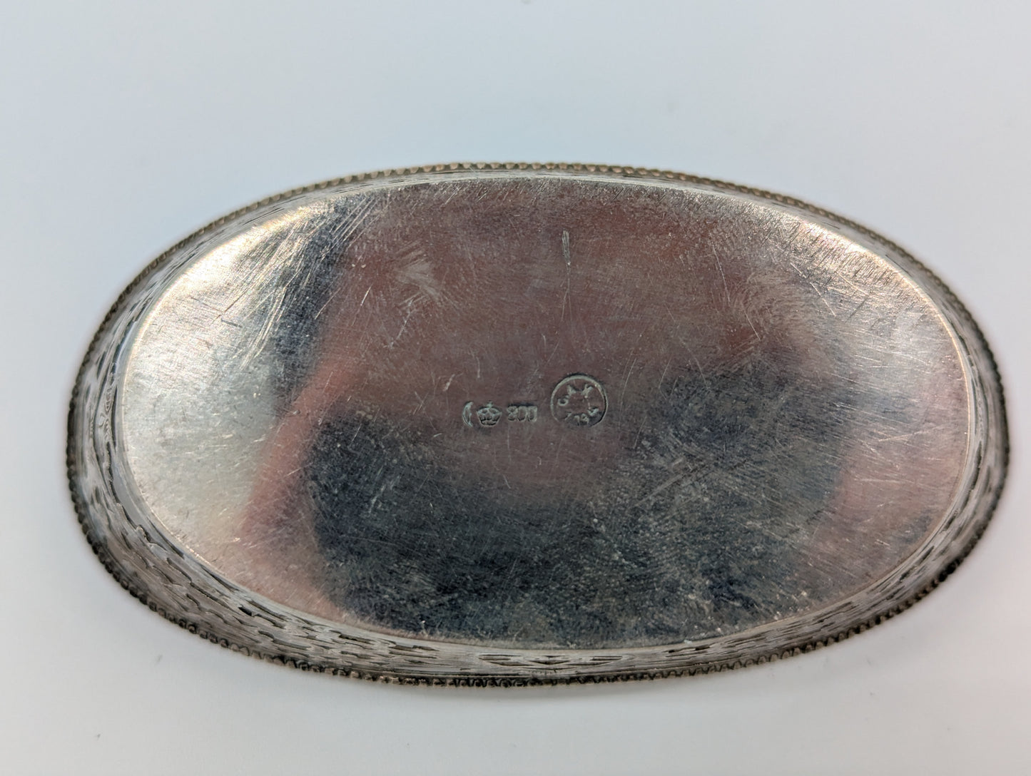 Schale 800er SIlber Deutsche Meistermarke Halbmond Krone