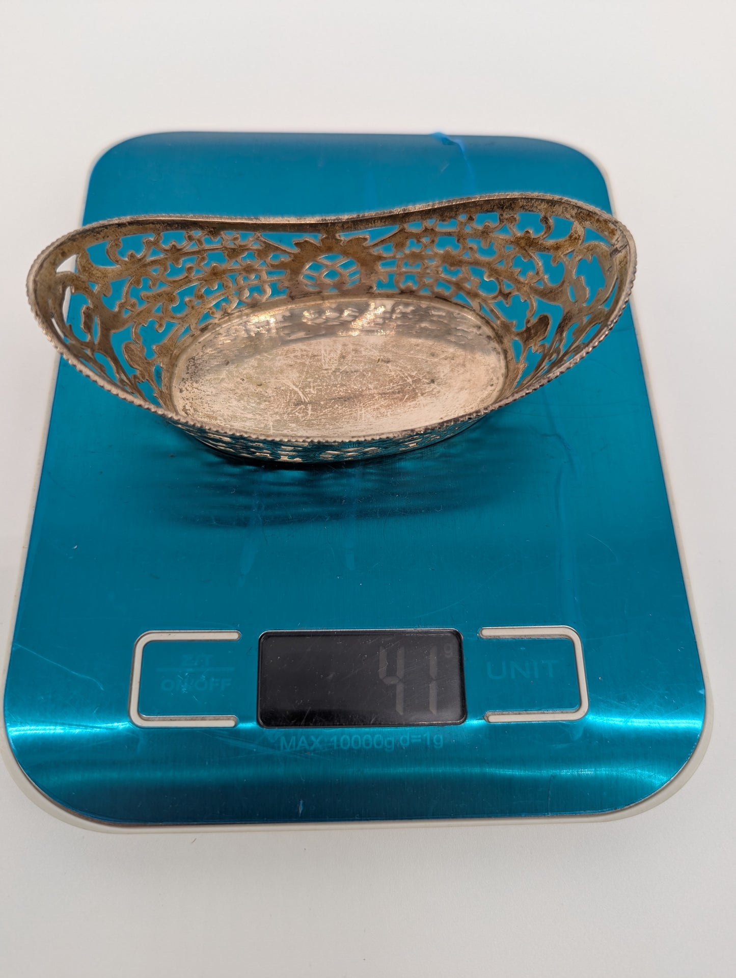 Schale 800er SIlber Deutsche Meistermarke Halbmond Krone