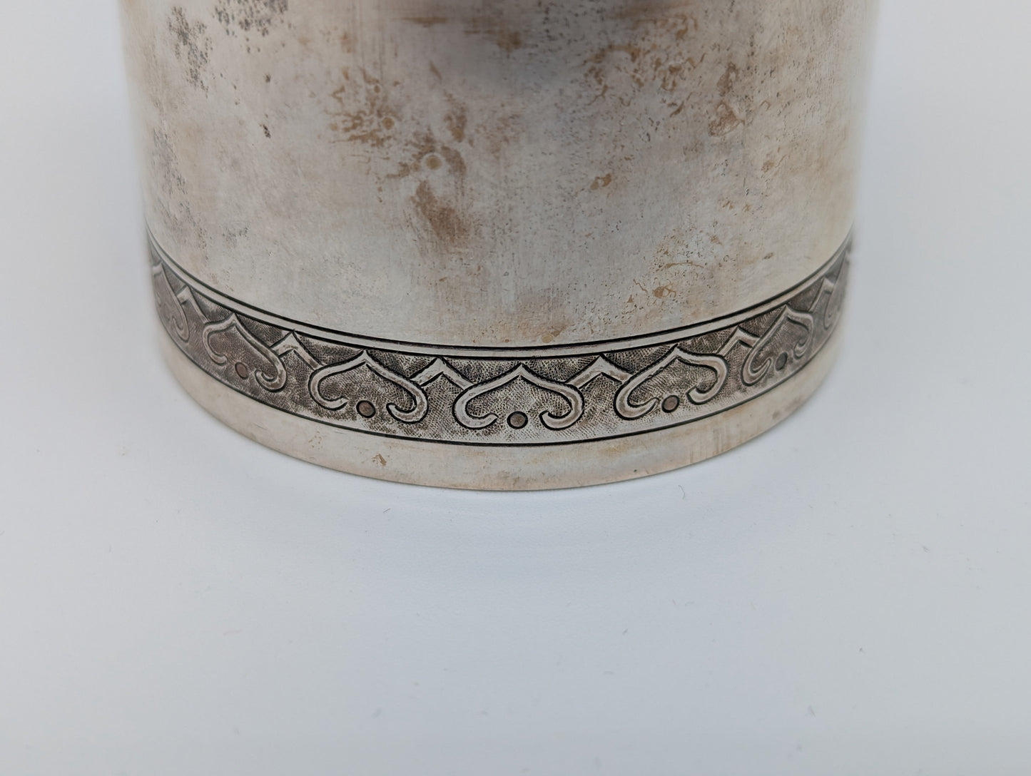 830er Silber Teedose Vorratsdose graviert verziert Dose Box