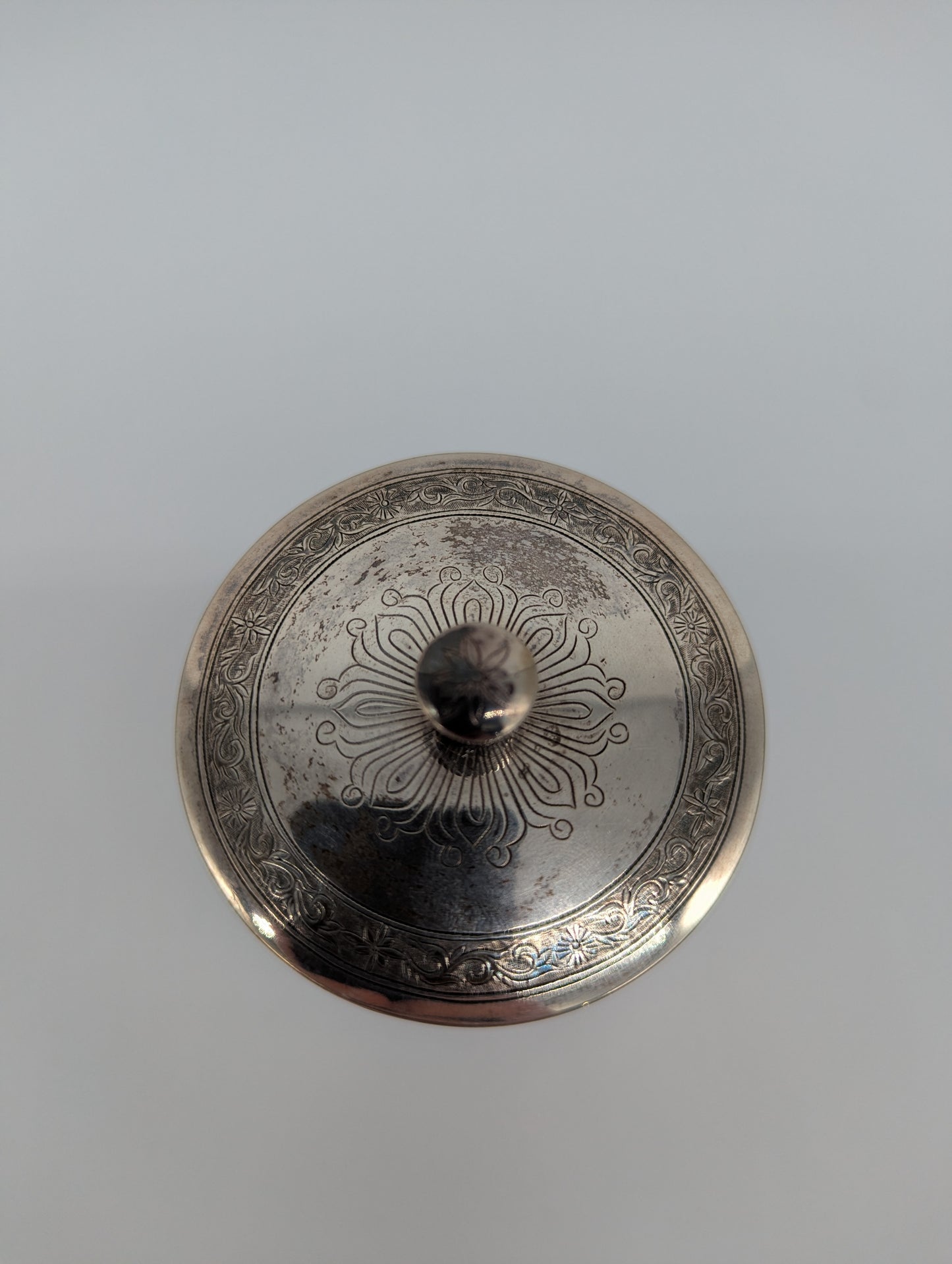 830er Silber Teedose Vorratsdose graviert verziert Dose Box