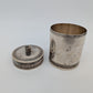 830er Silber Teedose Vorratsdose graviert verziert Dose Box