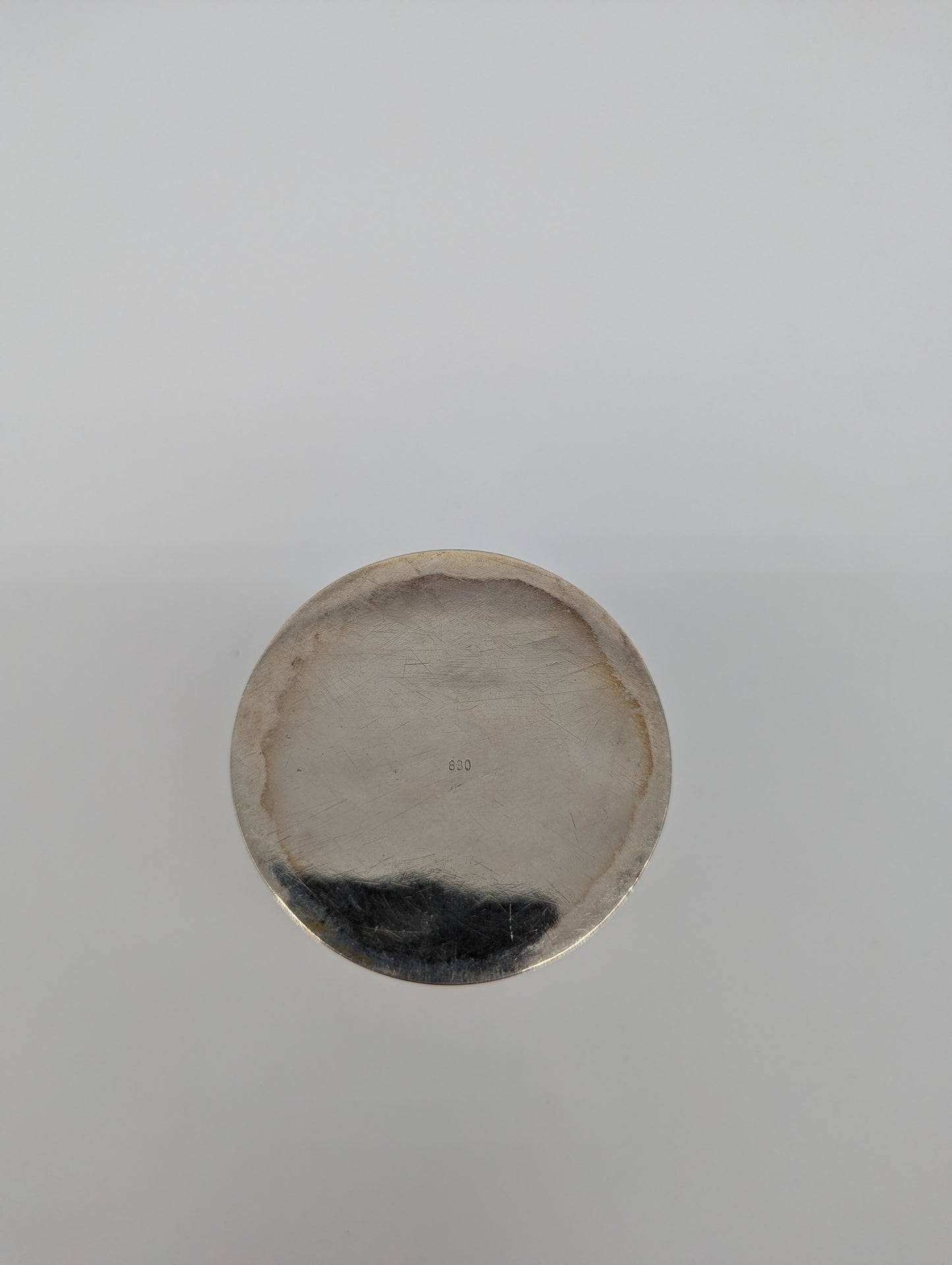 830er Silber Teedose Vorratsdose graviert verziert Dose Box