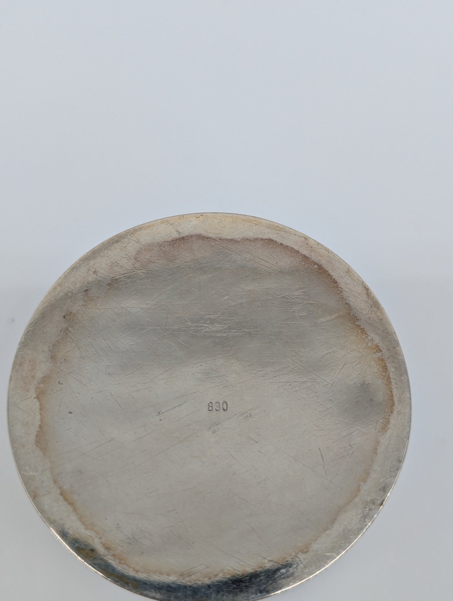 830er Silber Teedose Vorratsdose graviert verziert Dose Box