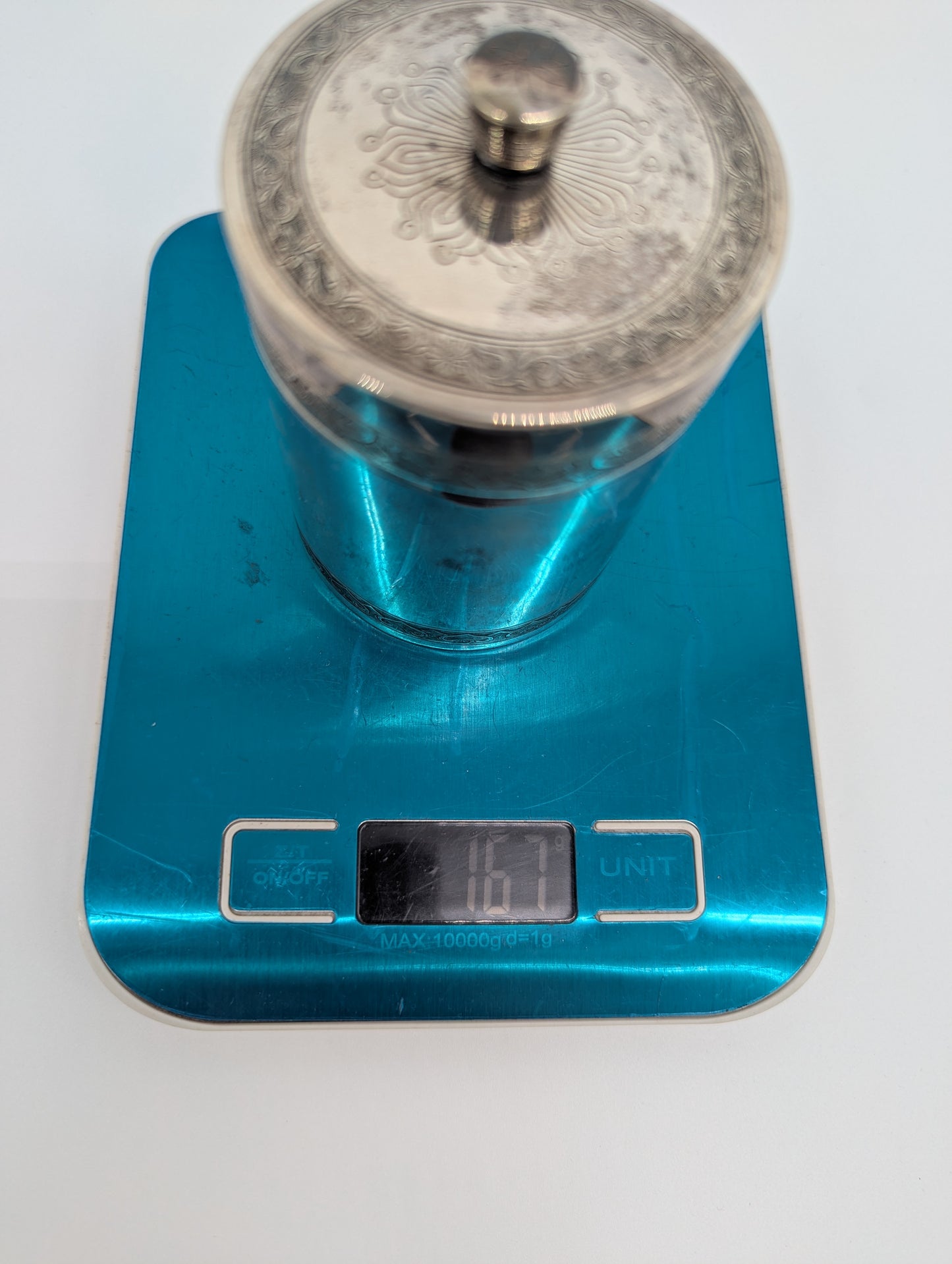 830er Silber Teedose Vorratsdose graviert verziert Dose Box