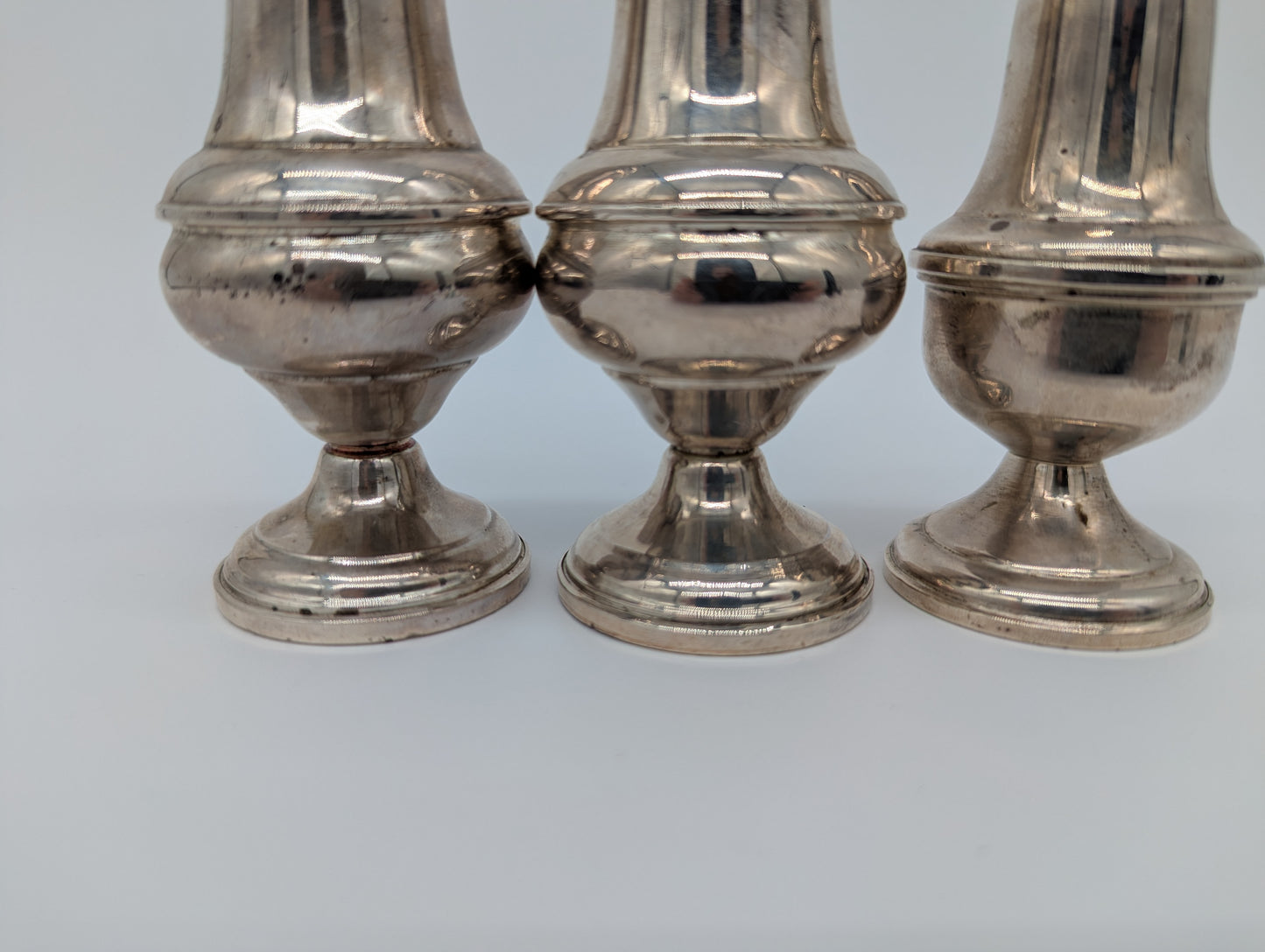 Salz und Pfeffer Streuer Sterling Silber 925er dreier Set 513g