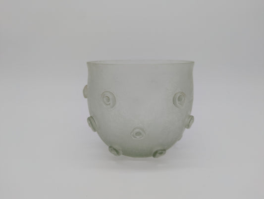 Glasvase Blumenvase CCAA Glasgalerie Mid Century Art im Römischen Stil