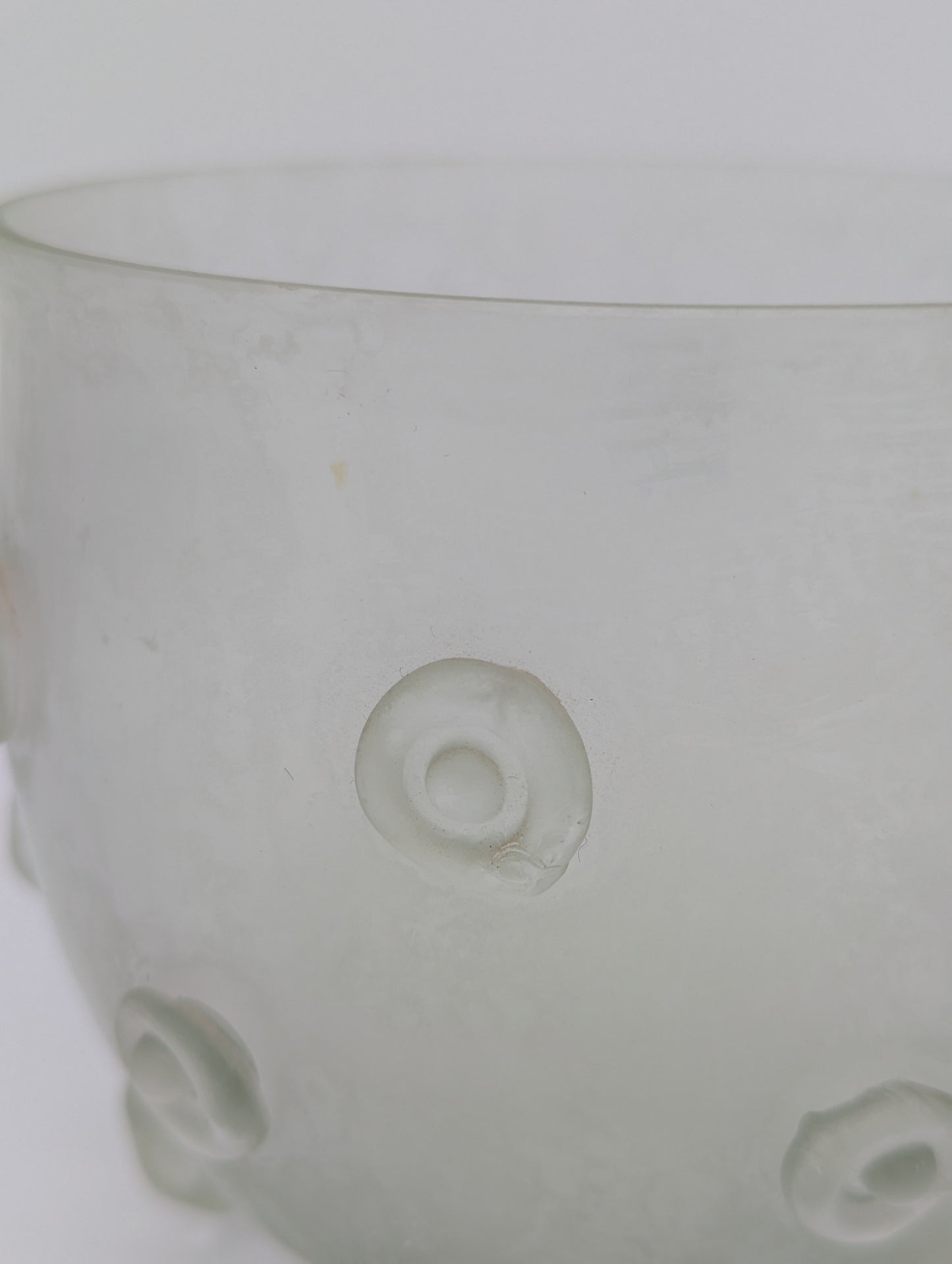 Glasvase Blumenvase CCAA Glasgalerie Mid Century Art im Römischen Stil