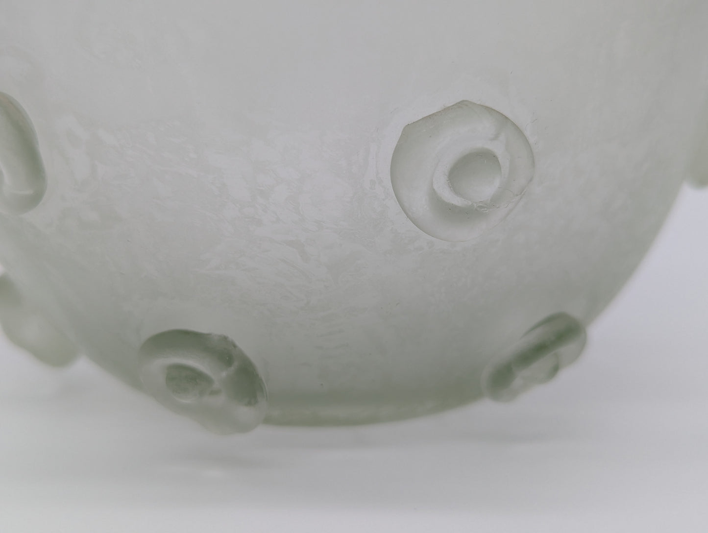 Glasvase Blumenvase CCAA Glasgalerie Mid Century Art im Römischen Stil