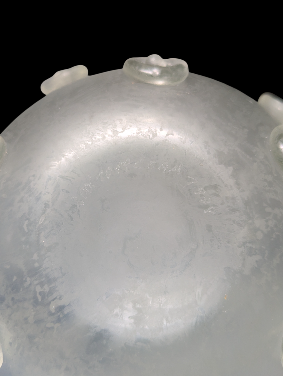 Glasvase Blumenvase CCAA Glasgalerie Mid Century Art im Römischen Stil