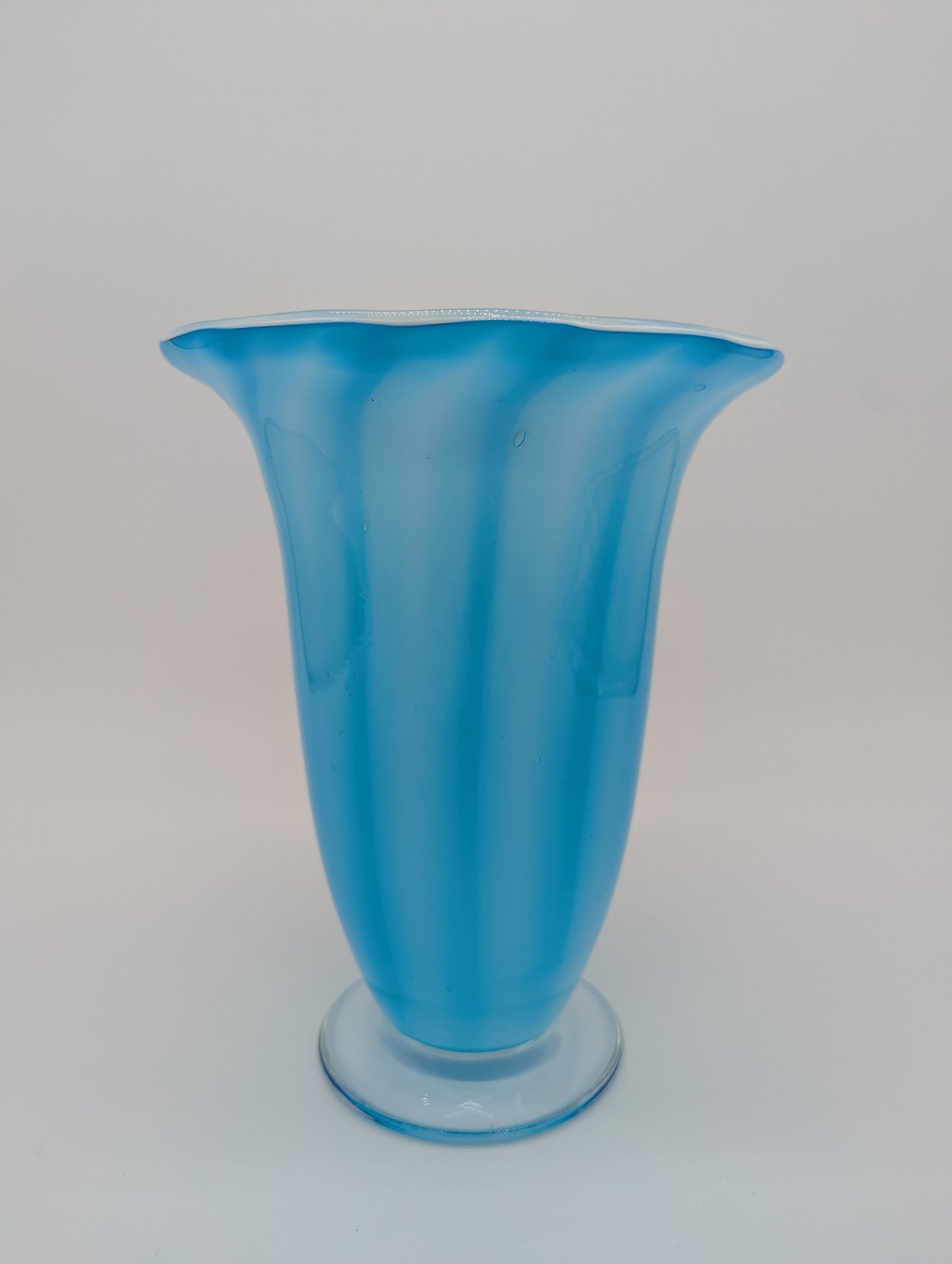 Murano Stil Italienische Glasvase Blumenvase Mundgeblasen