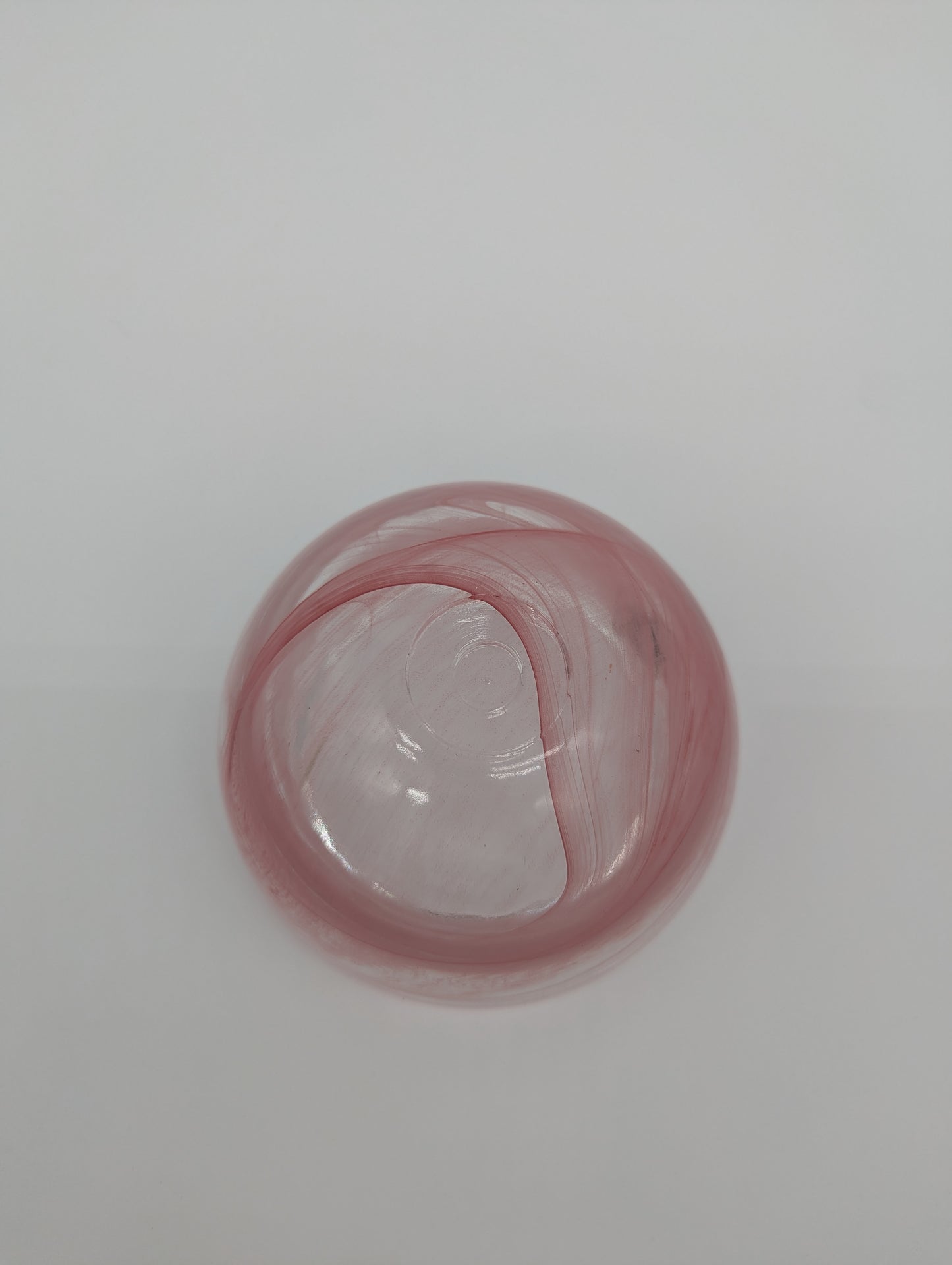 Majoli Line Glas Schale Rosa Transparent Vintage Design Dekoschale Bonboniere