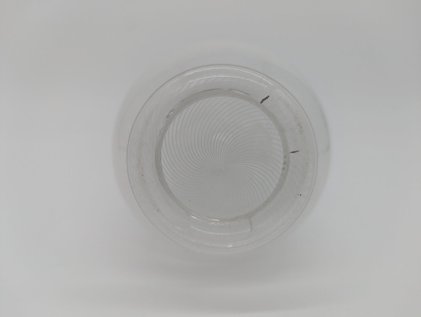 Murano Stil Karaffe Glasvase mit Stöpsel und filigranem Muster Vintage