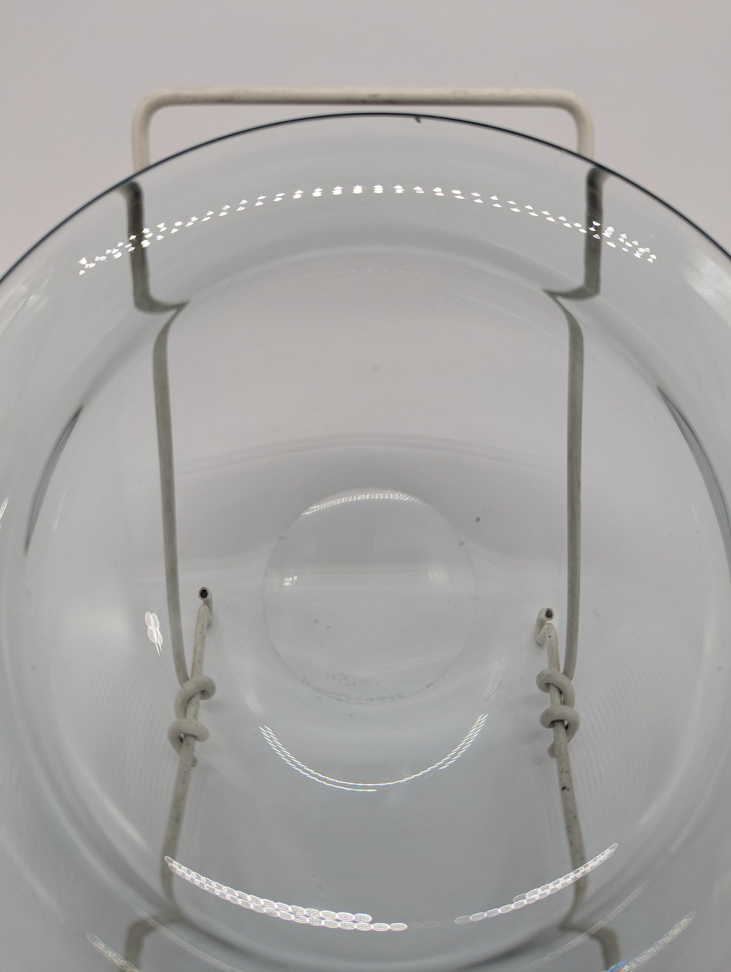 Holmegaard Glasteller Kristallglas aus Dänemark Designer signiert 1961 Vintage