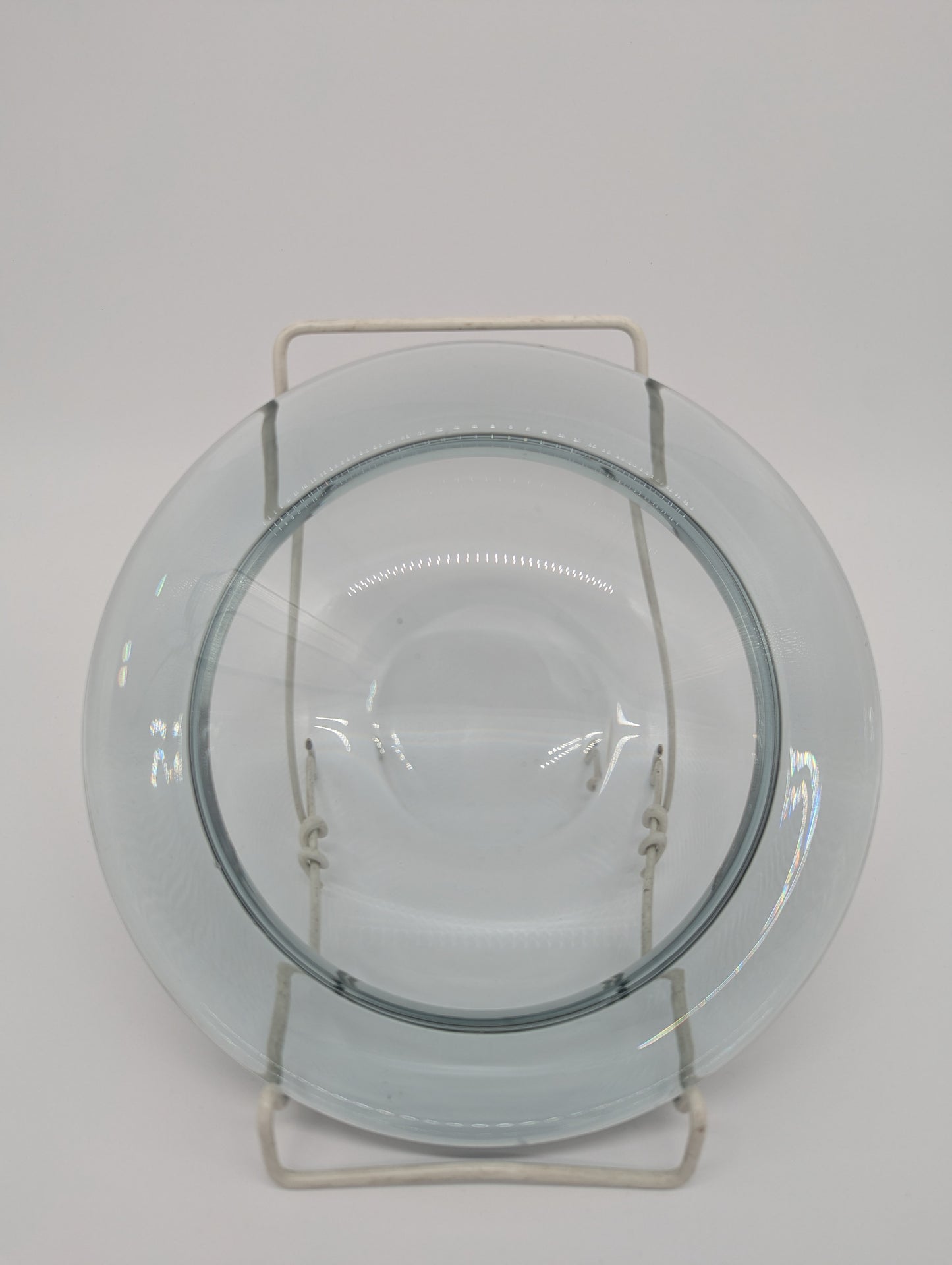 Holmegaard Glasteller Kristallglas aus Dänemark Designer signiert 1961 Vintage