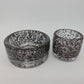 Glas Schalen Set 2-teilig Studioglas Design Vintage Dekoschale Handarbeit