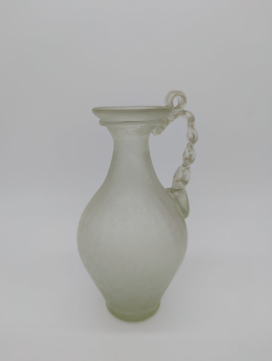 CCAA Studioglas Vase Köln signiert Designglas römischer Stil Blumenvase