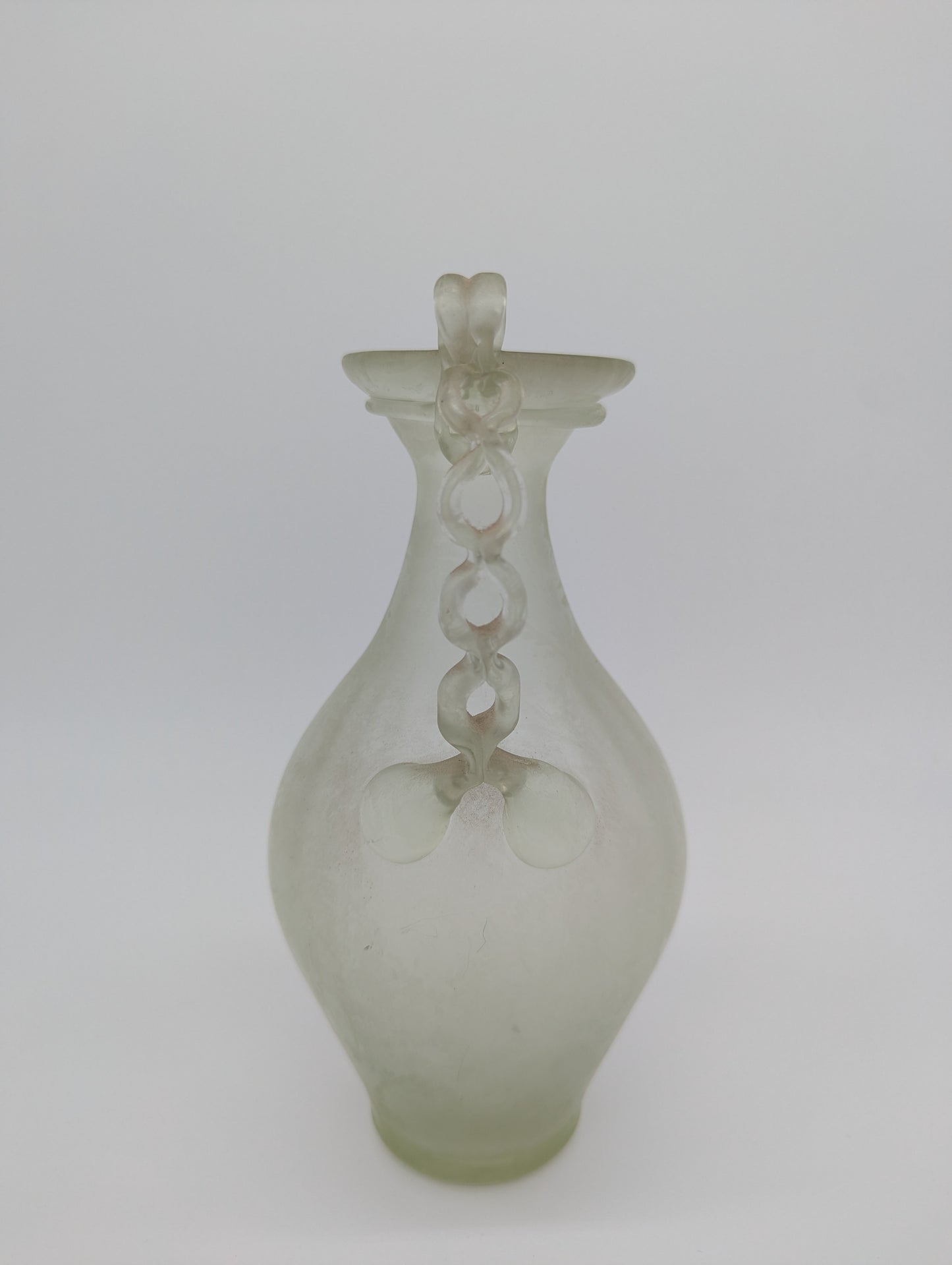 CCAA Studioglas Vase Köln signiert Designglas römischer Stil Blumenvase