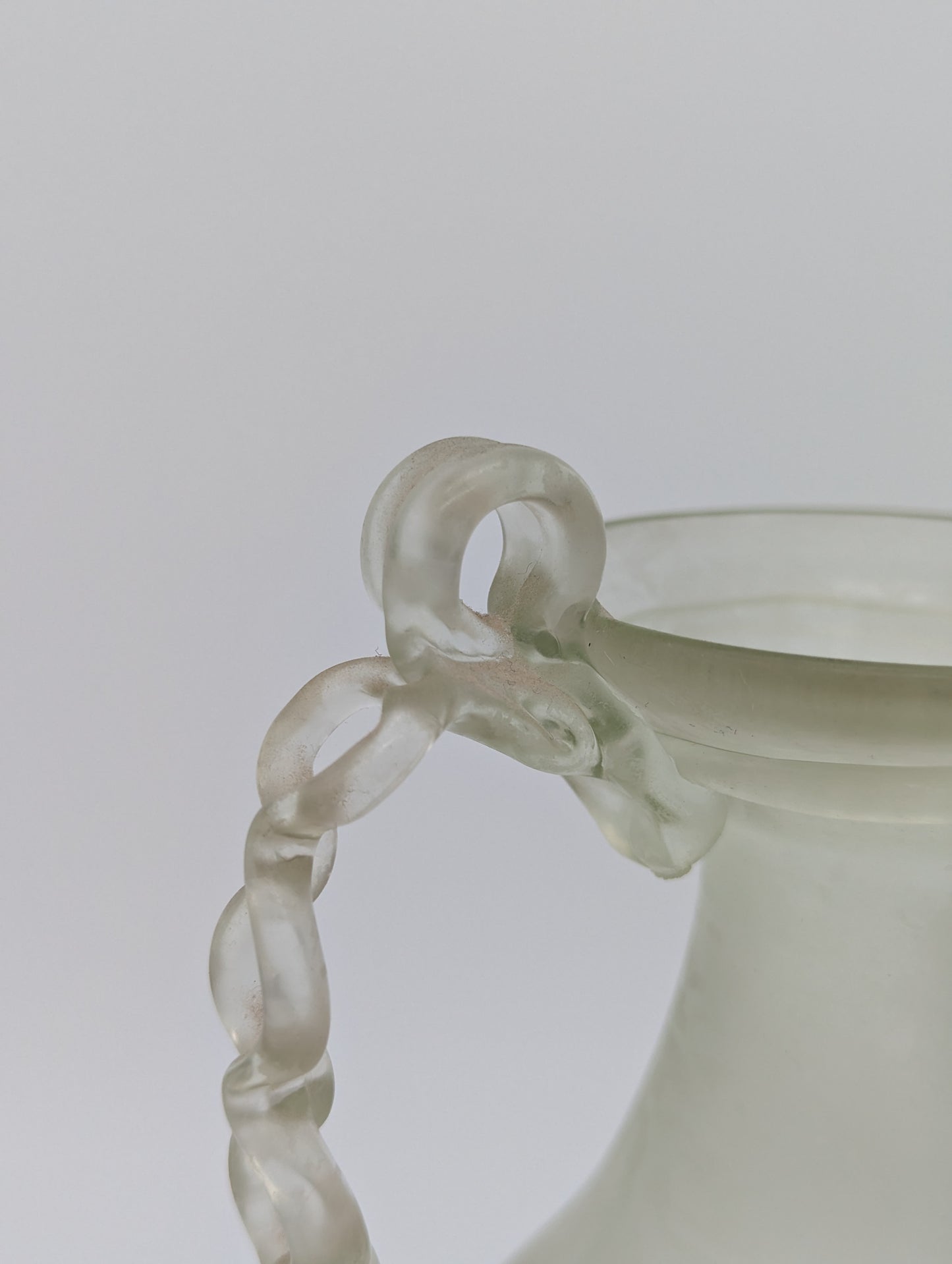 CCAA Studioglas Vase Köln signiert Designglas römischer Stil Blumenvase