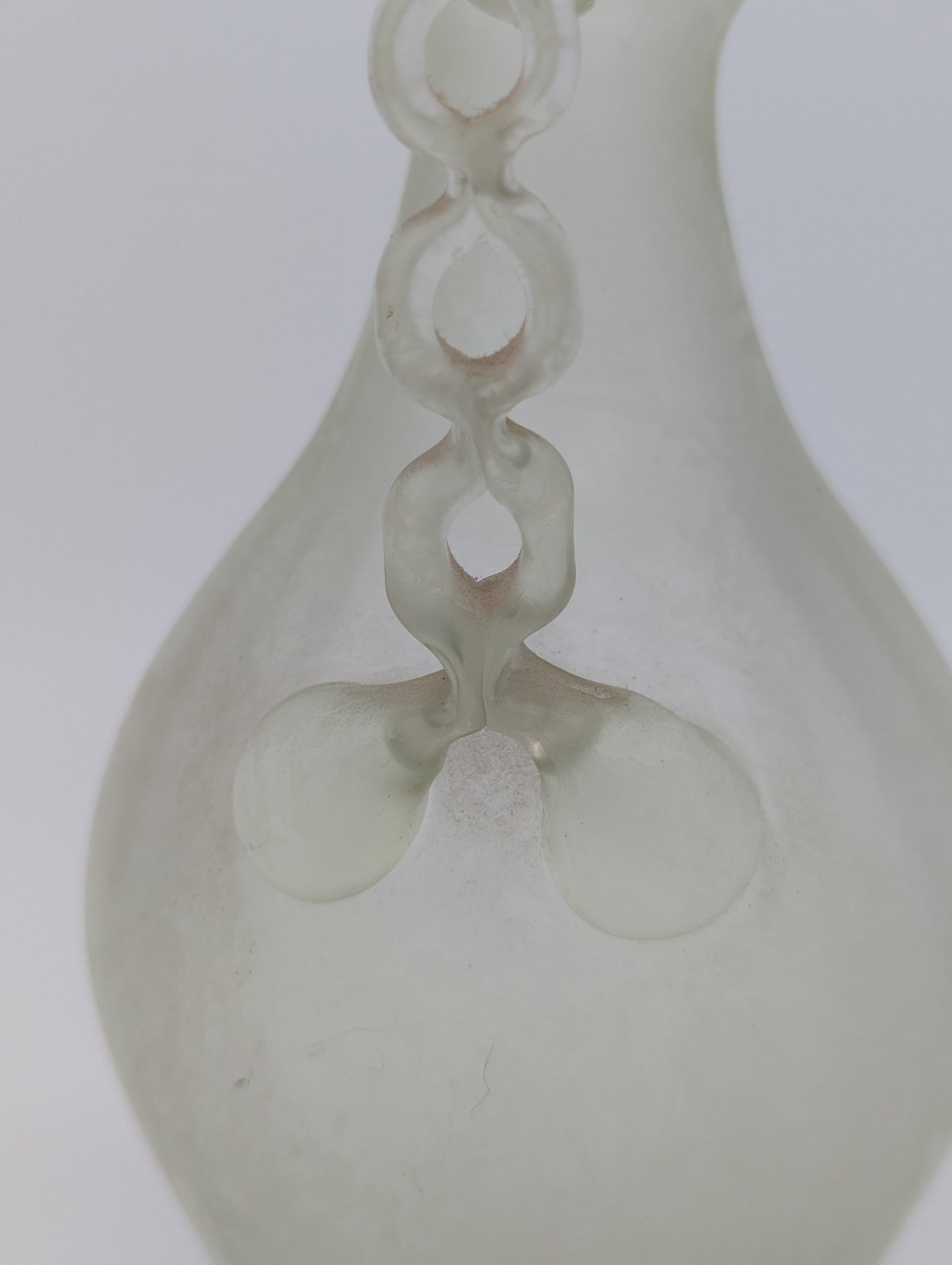 CCAA Studioglas Vase Köln signiert Designglas römischer Stil Blumenvase