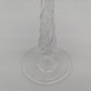 Signiertes Weinglas Kristallglas Twist Stem Designglas Vintage Studioglas
