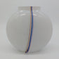 Kosta Boda Vase Glasvase signiert Studioglas Vintage mit bunten Streifen