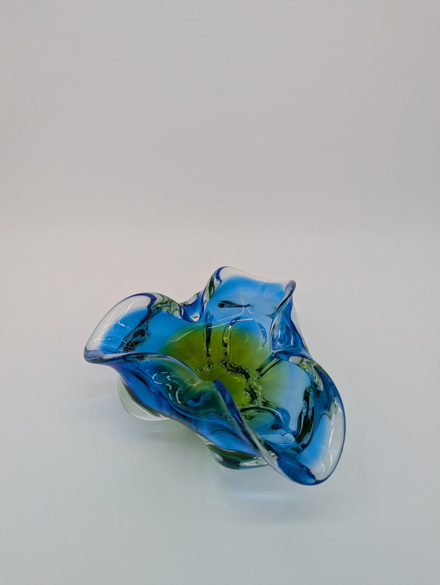 Murano Stil Glasschale Schale Bonboniere aus buntem Glas Vintage Deko