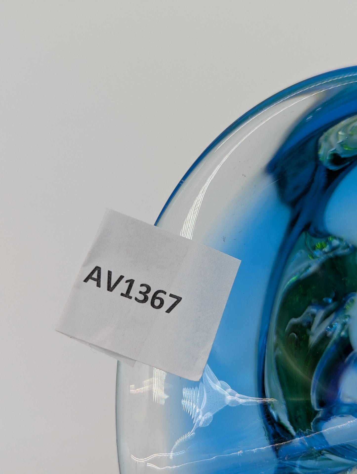 Murano Stil Glasschale Schale Bonboniere aus buntem Glas Vintage Deko