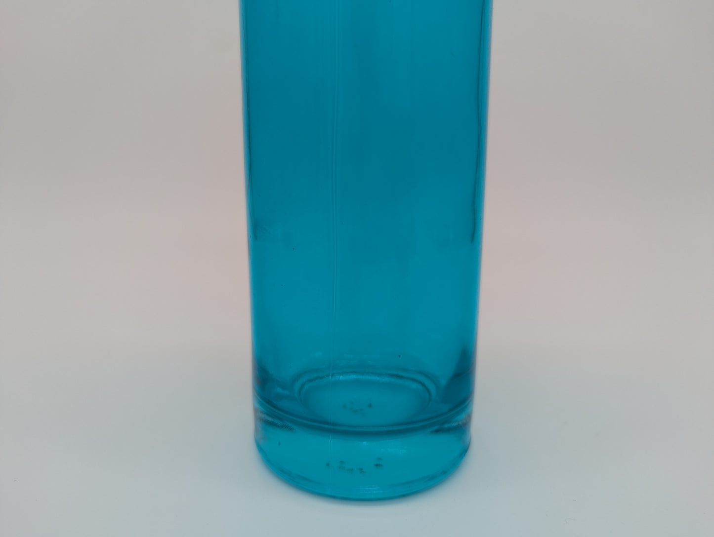 Glas Karaffe Vase Blumenvase von Sandra Rich aus blauem Glas Vintage Deko