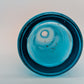 Glas Karaffe Vase Blumenvase von Sandra Rich aus blauem Glas Vintage Deko