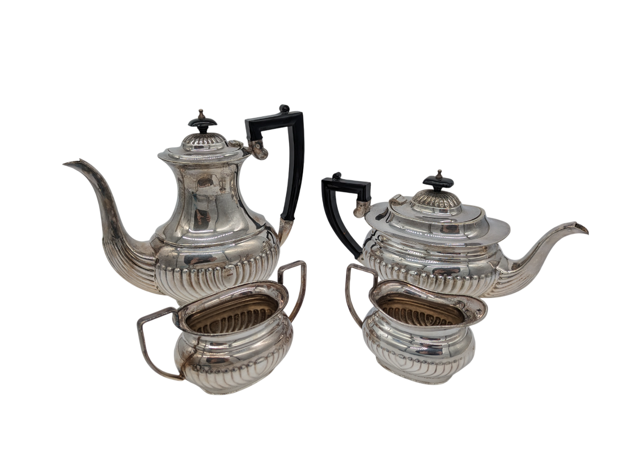 Versilbertes EPNS Silber Service Set von Ashberrys mit Kannen Milchkännchen & Co