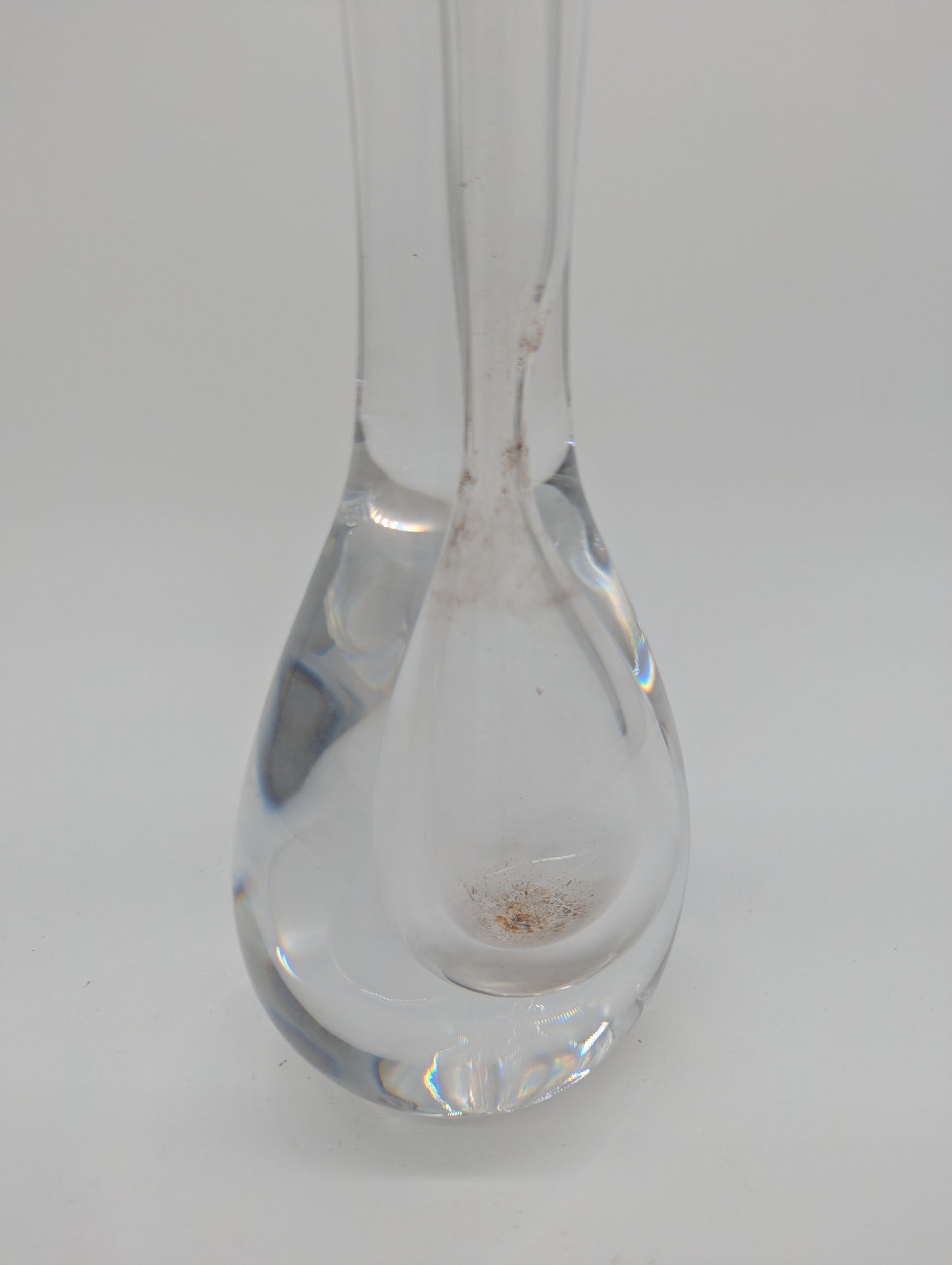 Signierte Glasvase Göran Wärff für Kosta Boda Tropfenform Vintage Blumenvase