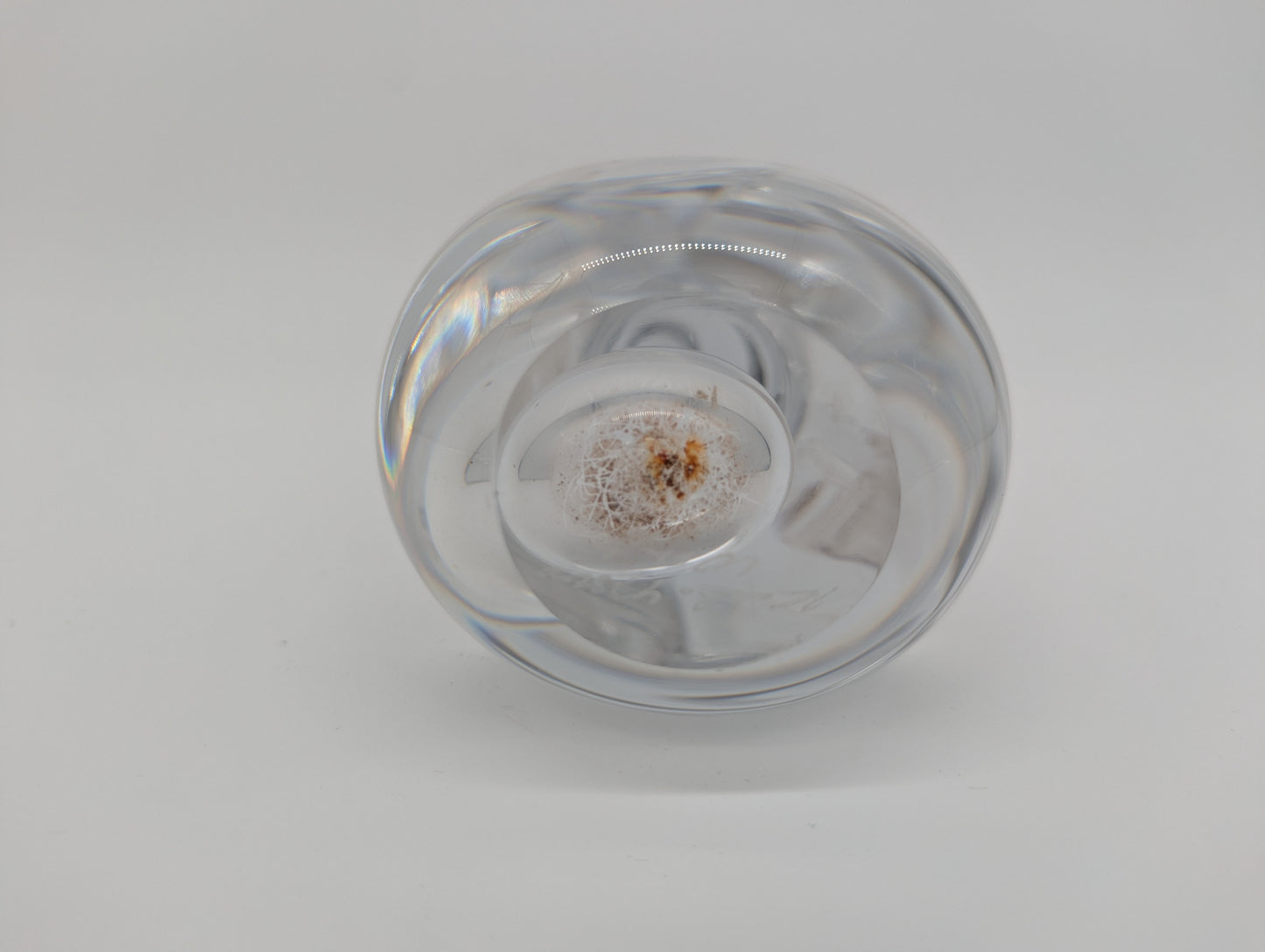 Signierte Glasvase Göran Wärff für Kosta Boda Tropfenform Vintage Blumenvase