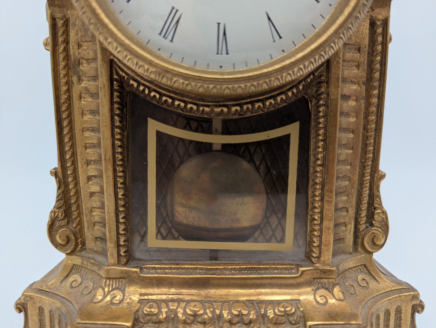 Imperial Tischuhr Kaminuhr im Barockstil Quarzwerk Batteriebetrieben Vintage